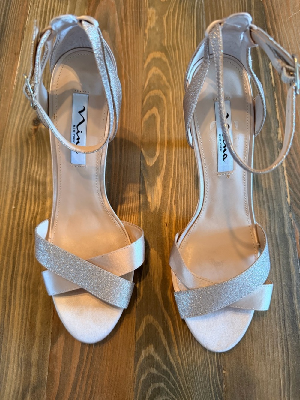 Nina Venus Ankle Strap Glitter‎ Heels